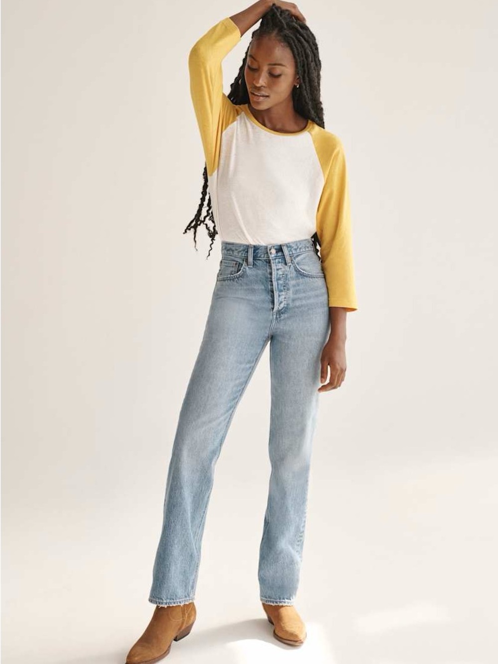 Aritzia Denim Forum the Joni High Rise Loose 29l Size24 mediu Wash straight leg